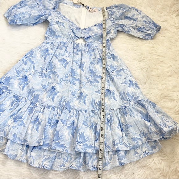 CINQ A SEPT BLUE KAYLA DRESS - Picture 5 of 8